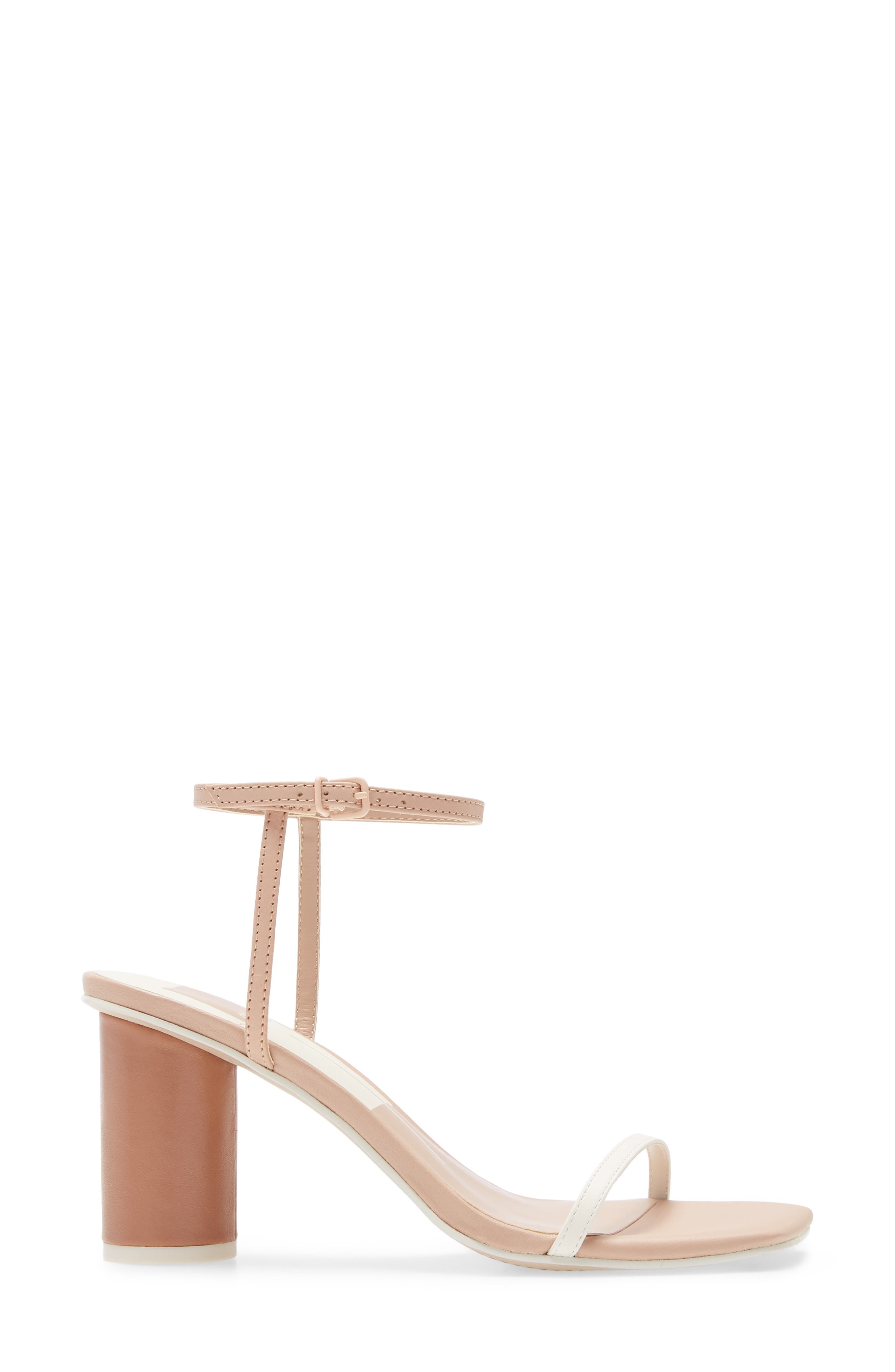 Naomey Strappy Statement Heel Sandal, Alternate, color, NUDE MULTI LEATHER
