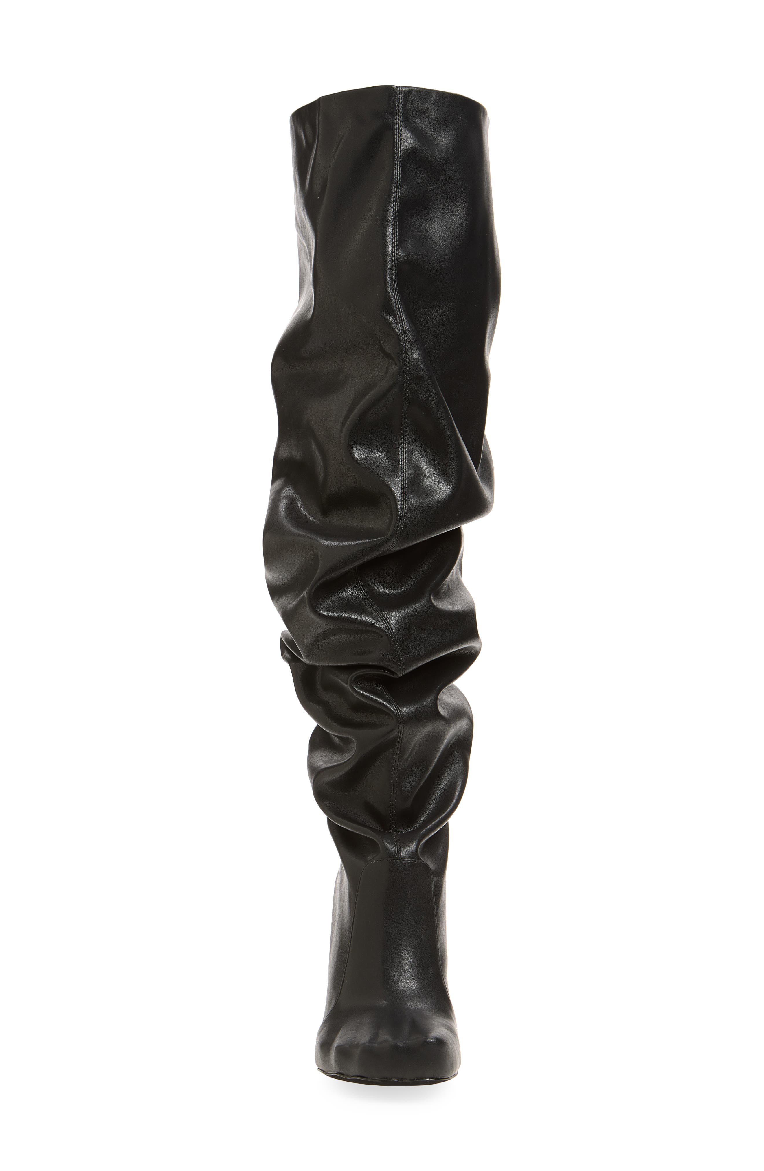 Conform 2 Embossed Toe Over the Knee Boot, Alternate, color, BLACK SHINY