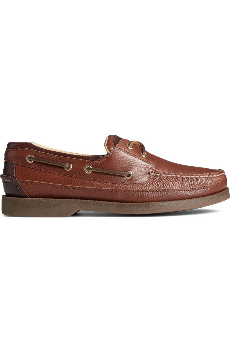 Sperry Gold Mako 2-Eye Boat Shoe, Alternate, color, Brown