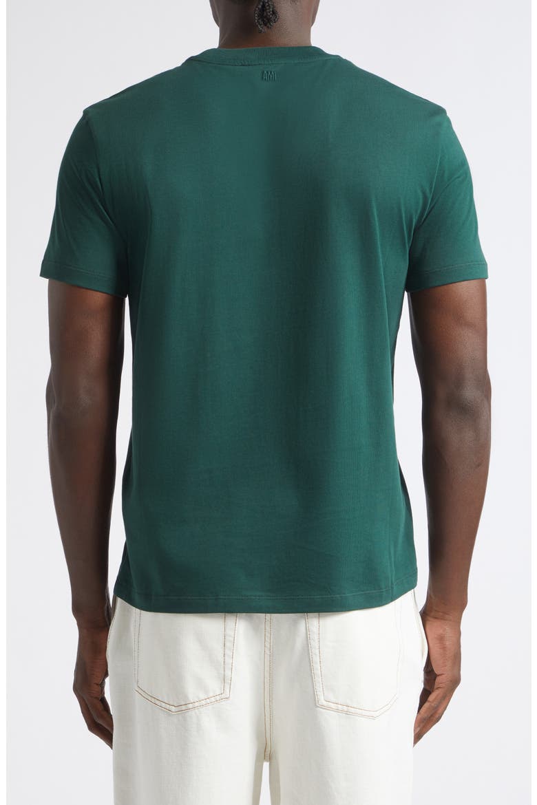 Ami de Coeur Cotton T-Shirt, Alternate, color, VERT BOUTEILLE/ NOIR