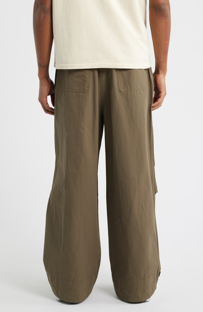 RtA Frederic Oversize Parachute Pants, Alternate, color, Dusty Olive