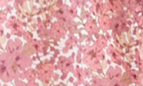 Billy T Happy Allie Floral Cotton Blend Button-up Shirt In Pink