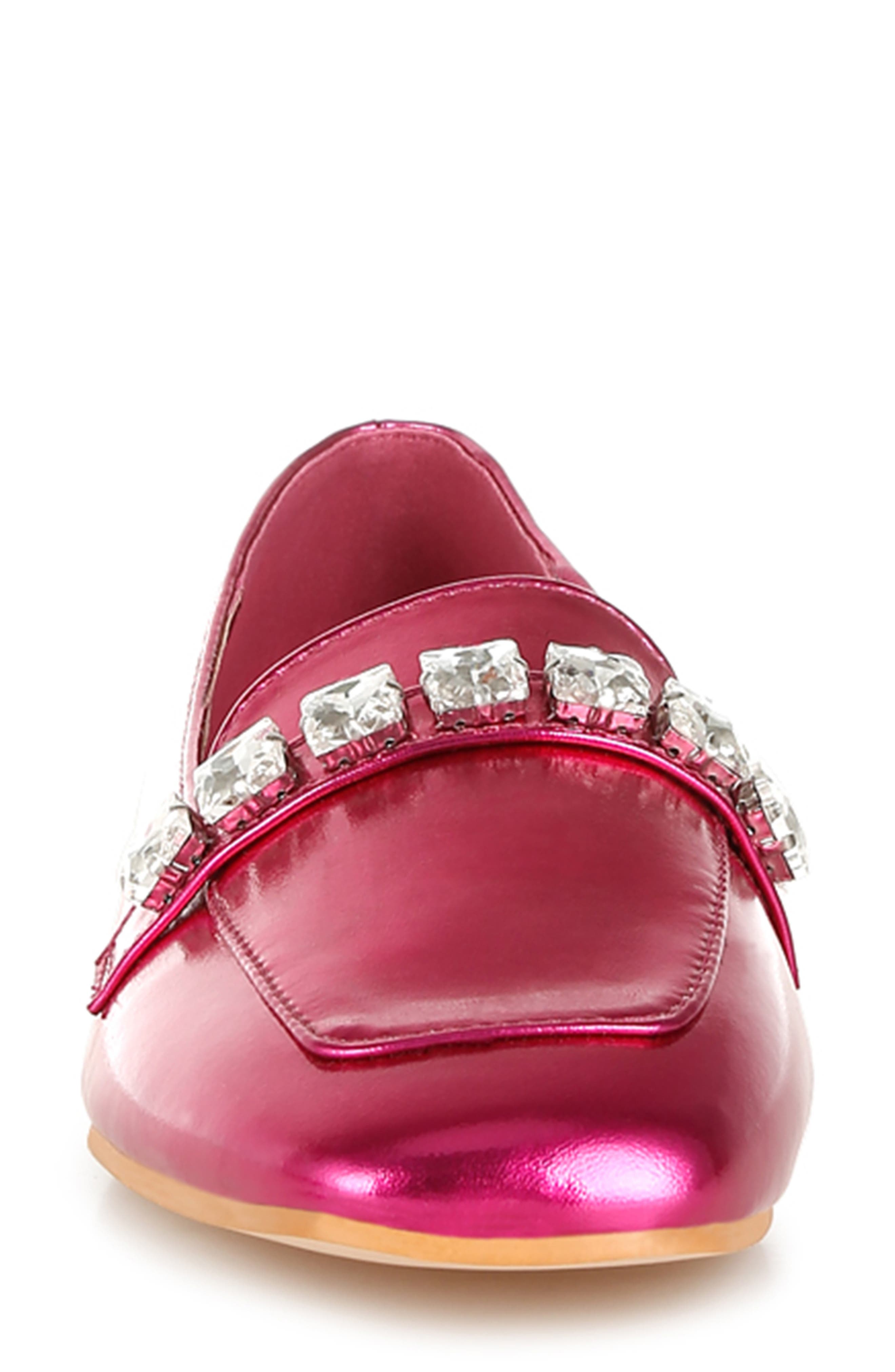 Celosia Water Repellent Loafer, Alternate, color, FUCHSIA