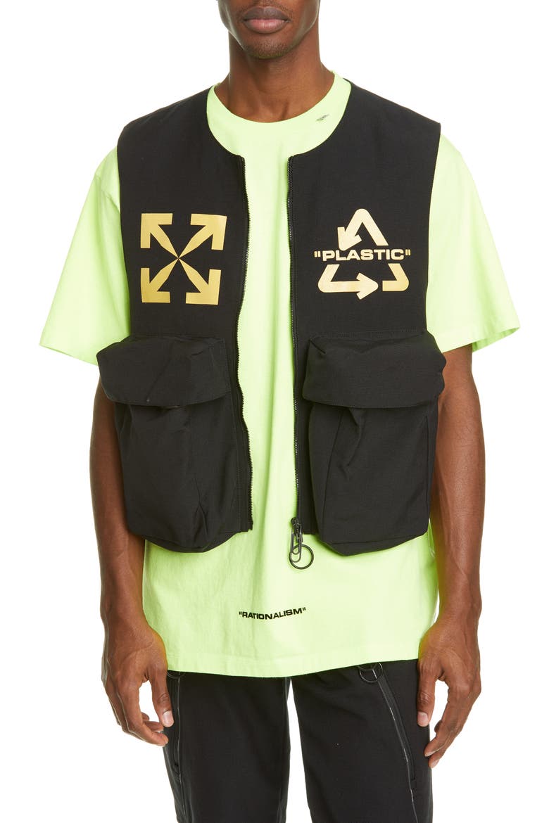 Skydive Utility Vest, Main, color, BLACK YELLOW