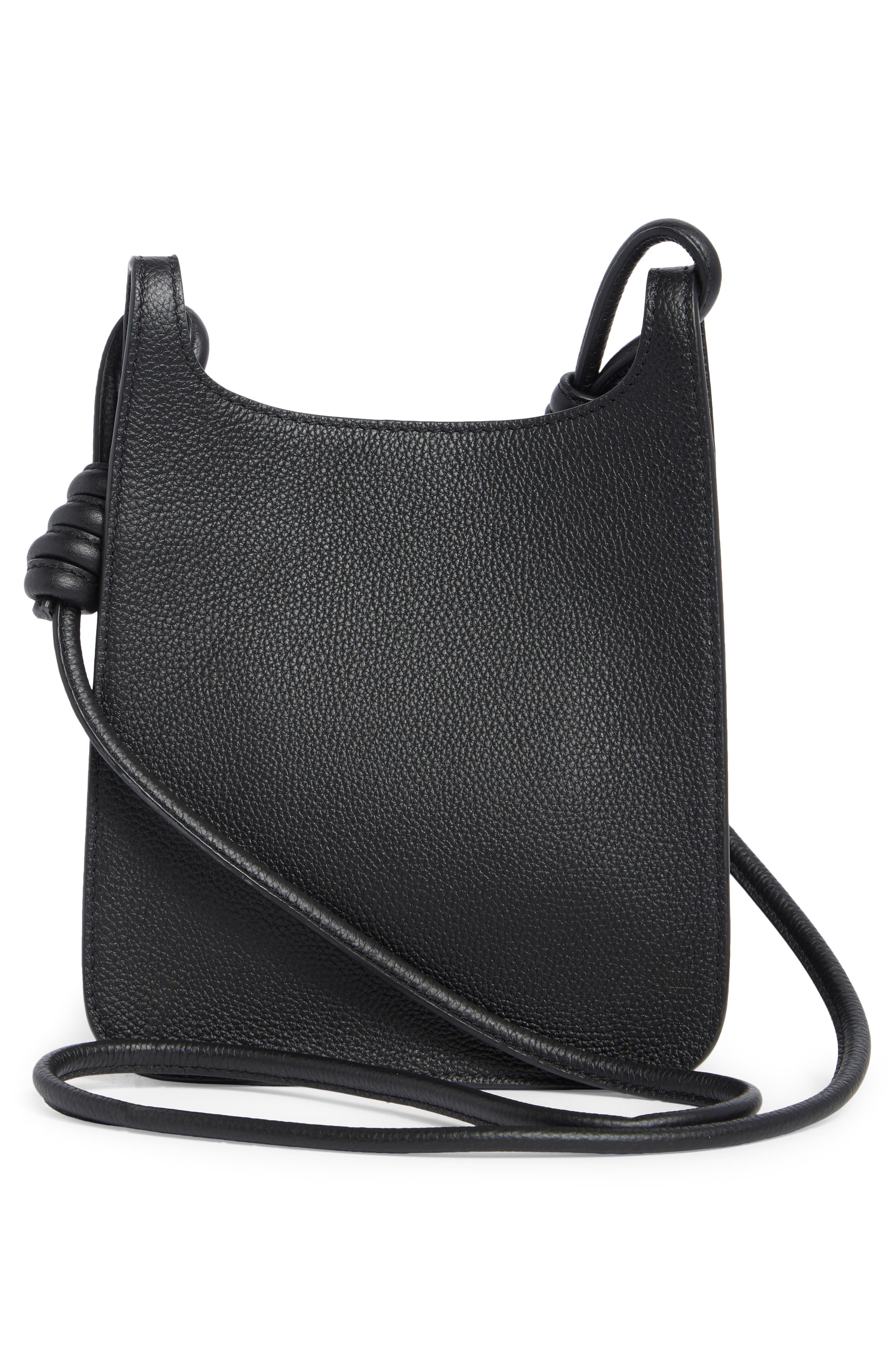 MCM Mini Lauretos Leather Hobo Bag, Alternate, color, 