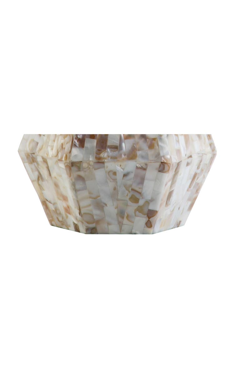 JONATHAN Y Isabella 21" Seashell LED Table Lamp, Natural Ivory, Alternate, color,