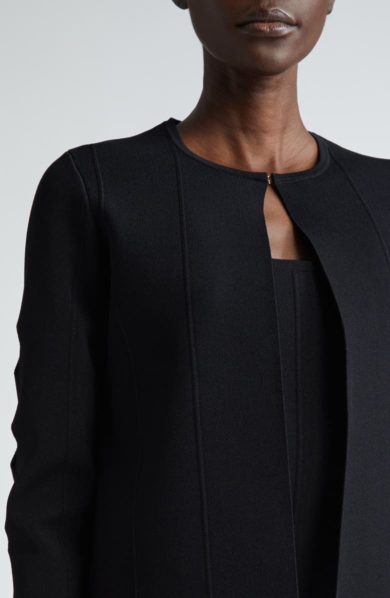 ST. JOHN Milano Knit Cutout Sleeve Cardigan, Alternate, color,