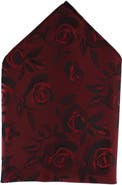 Ascentix Rose Print Tone on Tone Pocket Square