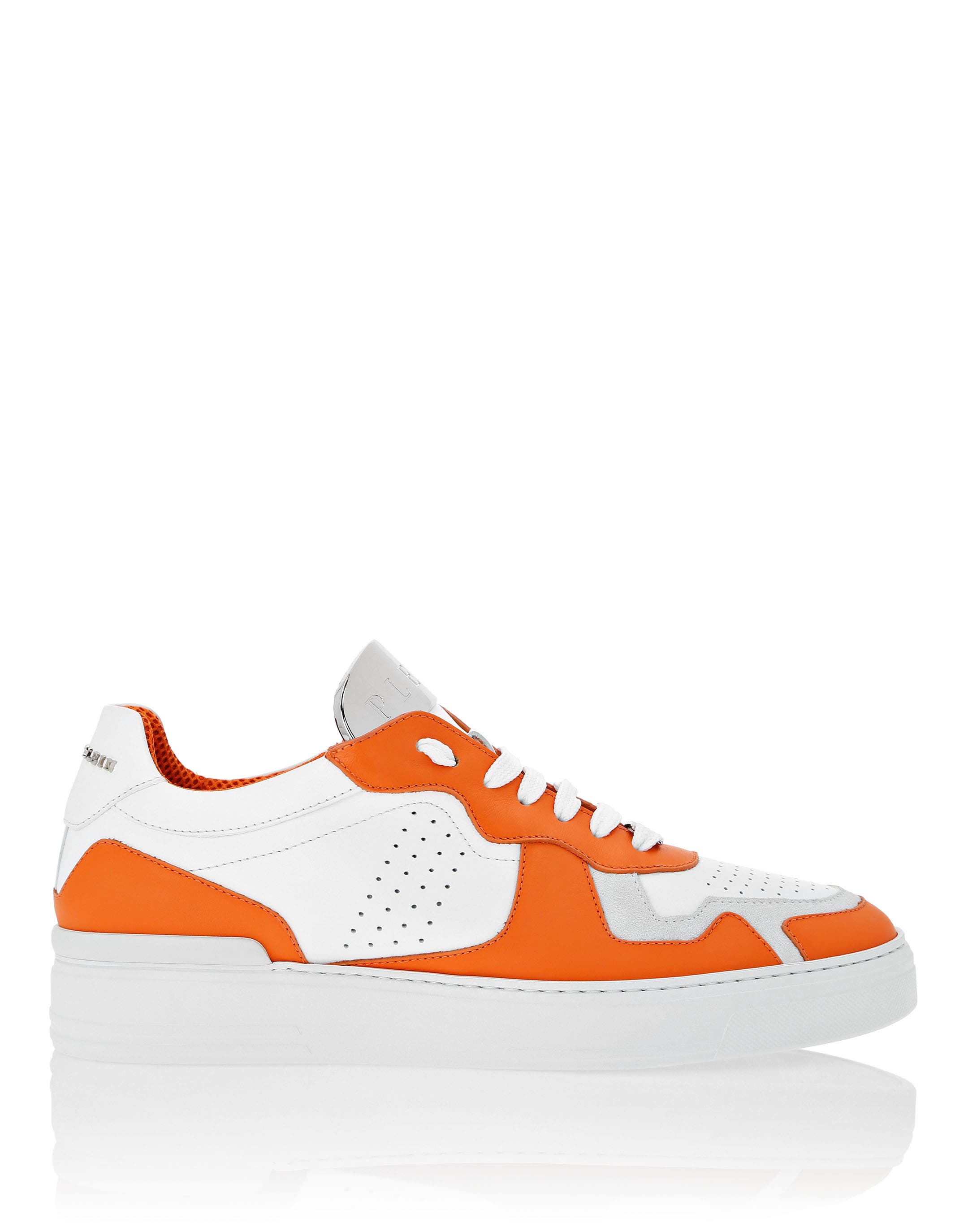 Lo-Top Sneakers Stripes Unisex, Alternate, color, orange