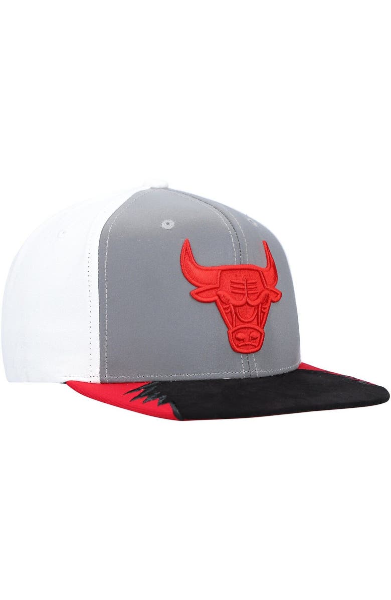 Mitchell & Ness Men's Mitchell & Ness Gray/White Chicago Bulls Day 5 Snapback Hat, Alternate, color, Gray