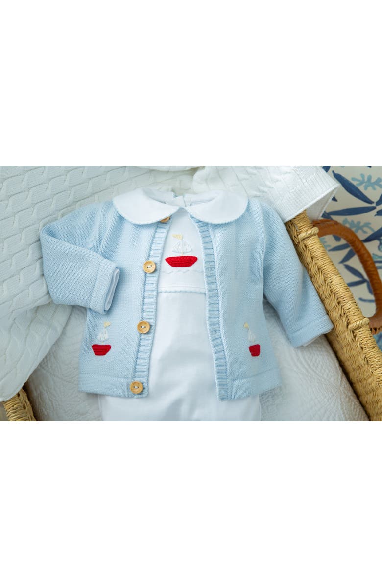 Little English Kids' Crochet Playsuit, Alternate, color, Sailboat