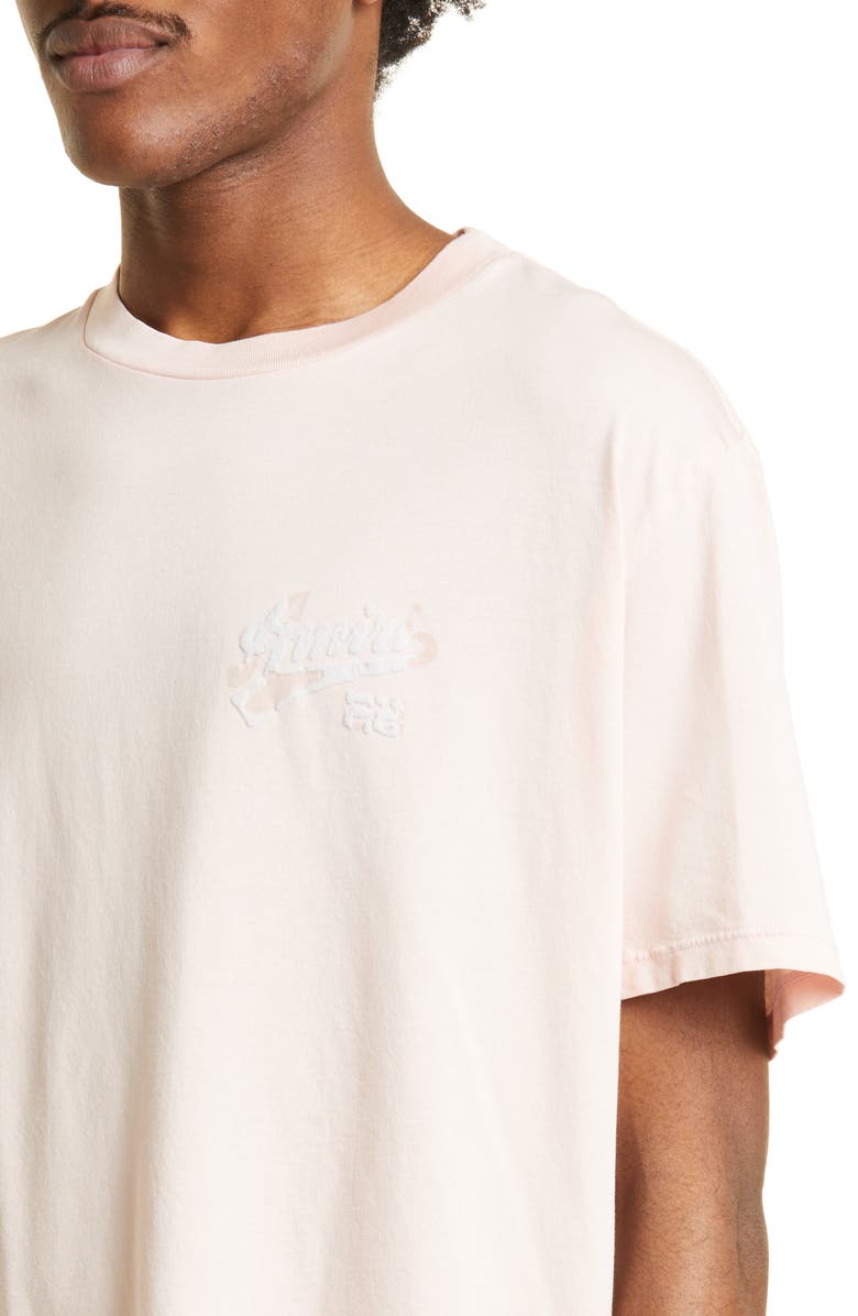 AMIRI 22 Distressed Logo Cotton Jersey T-Shirt, Alternate, color, 
