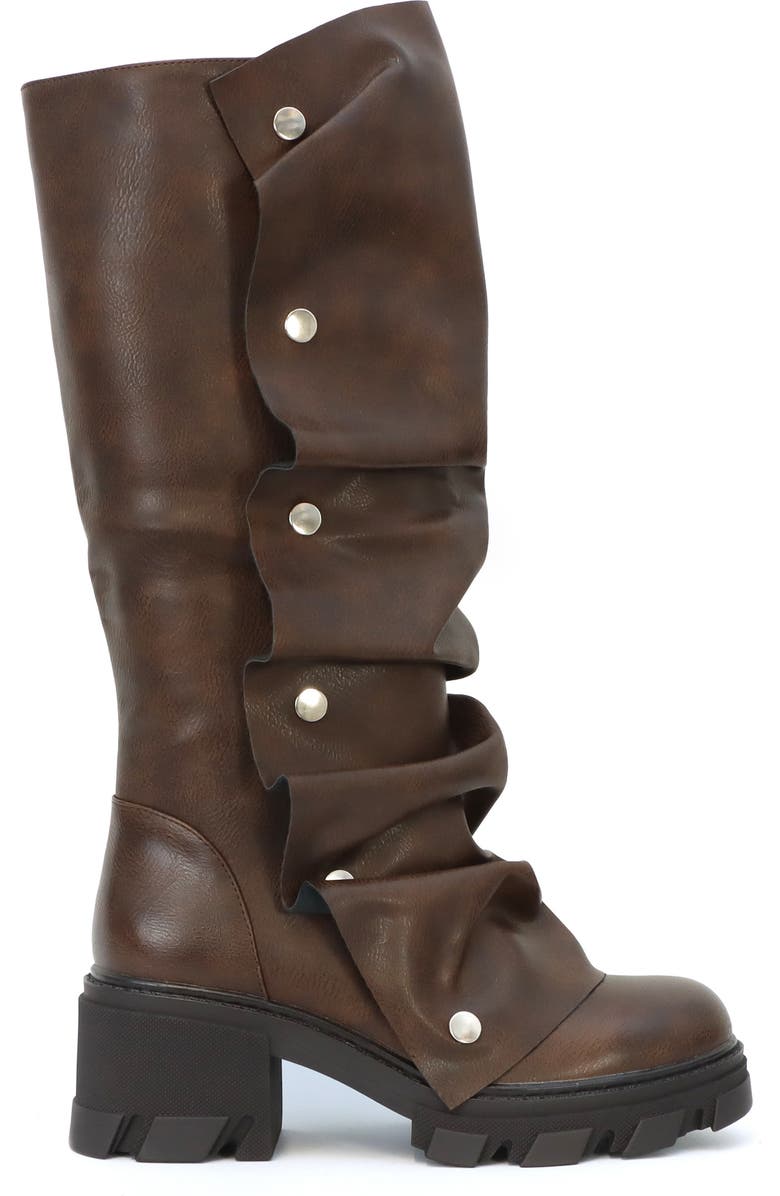YOKI Slouch Knee High Boot, Alternate, color, Brown