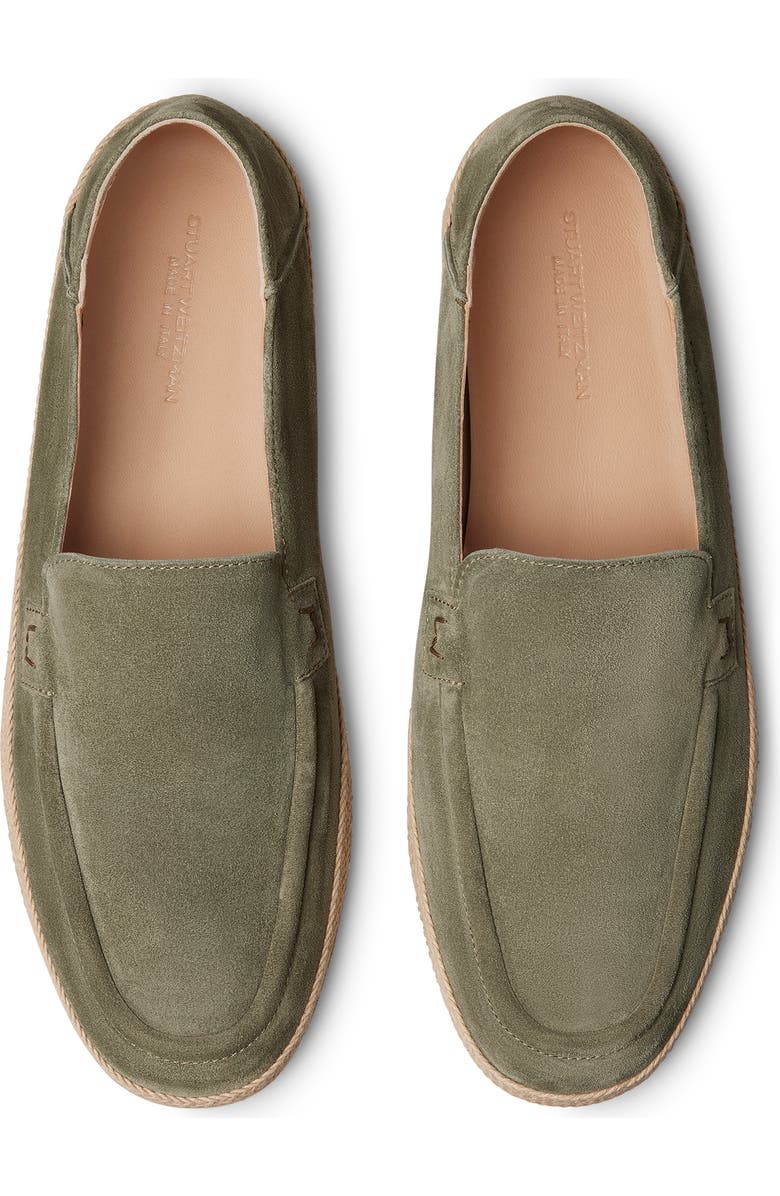 Stuart Weitzman Bala Slip-On Shoe, Alternate, color, Sage