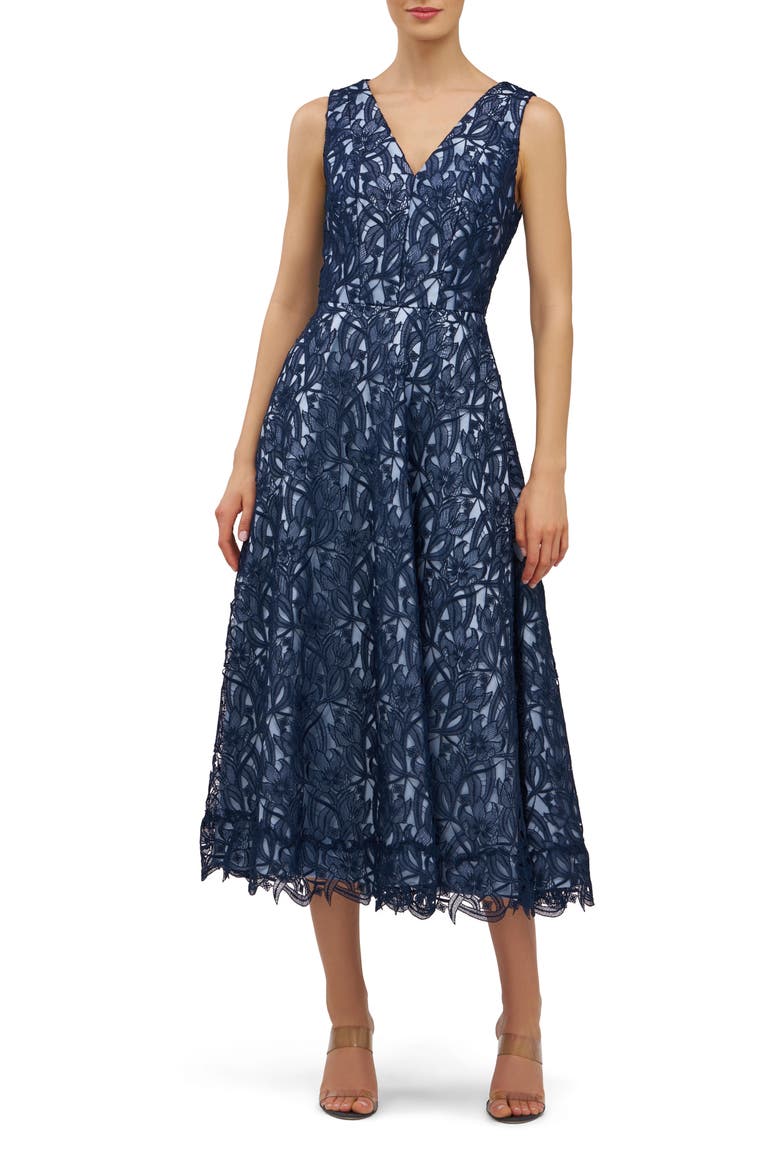 kay unger lace cocktail dress Jamie Midi Dress  Kay Unger