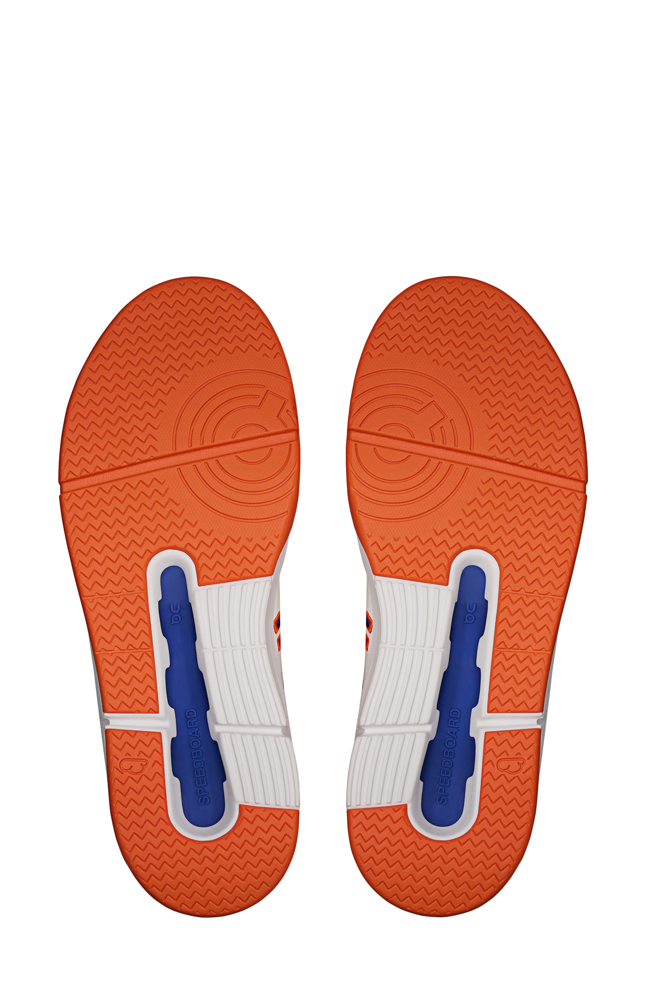 On THE ROGER CH Varsity Tennis Sneaker, Alternate, color, White/ Flame