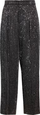 Missoni Sequin Metallic Wide Leg Pants