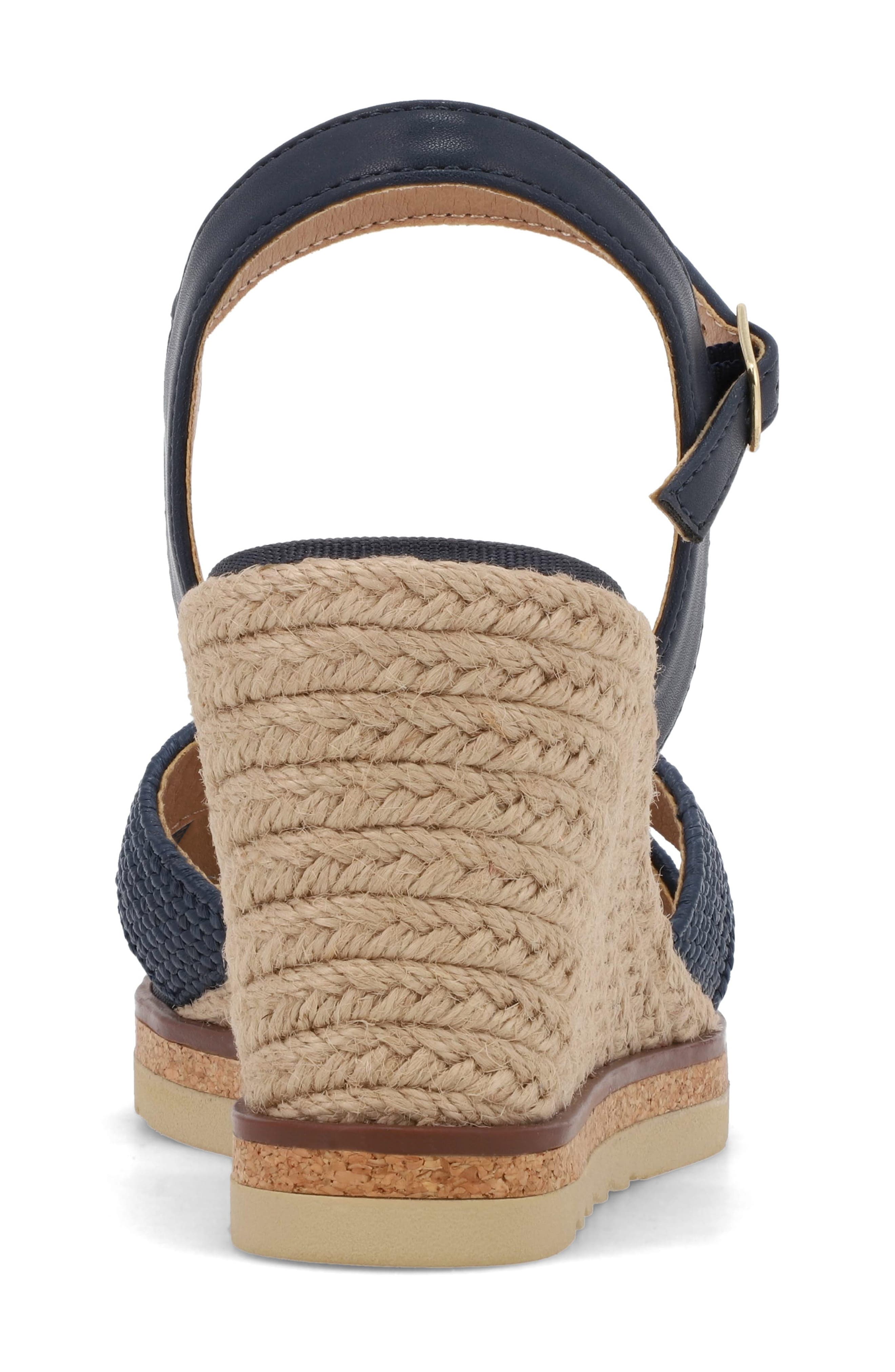 Allisha Espadrille Wedge Sandal, Alternate, color, NAVY