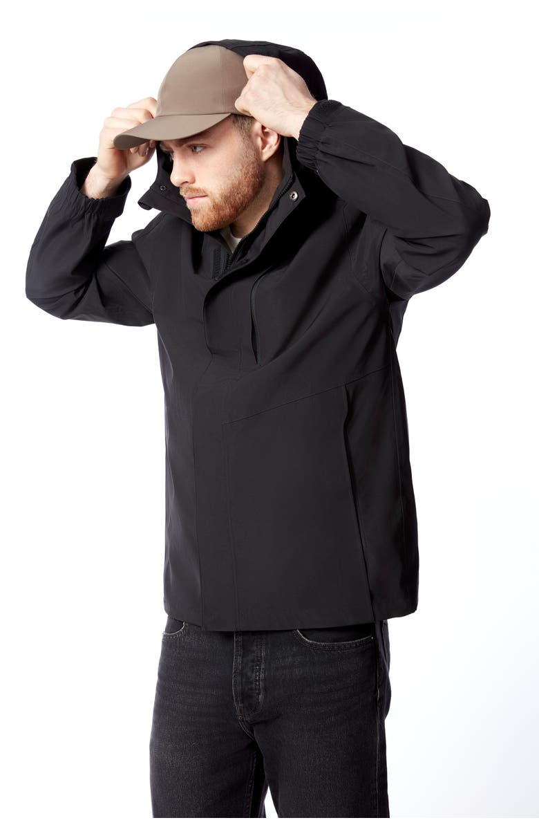 Alpine North Hudson - Waterproof Hooded Rain Jacket, Alternate, color, Black