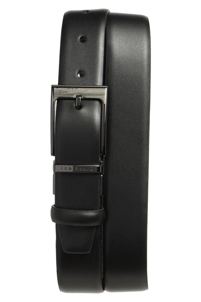 Reversible Leather Belt, Alternate, color, BLKBLK