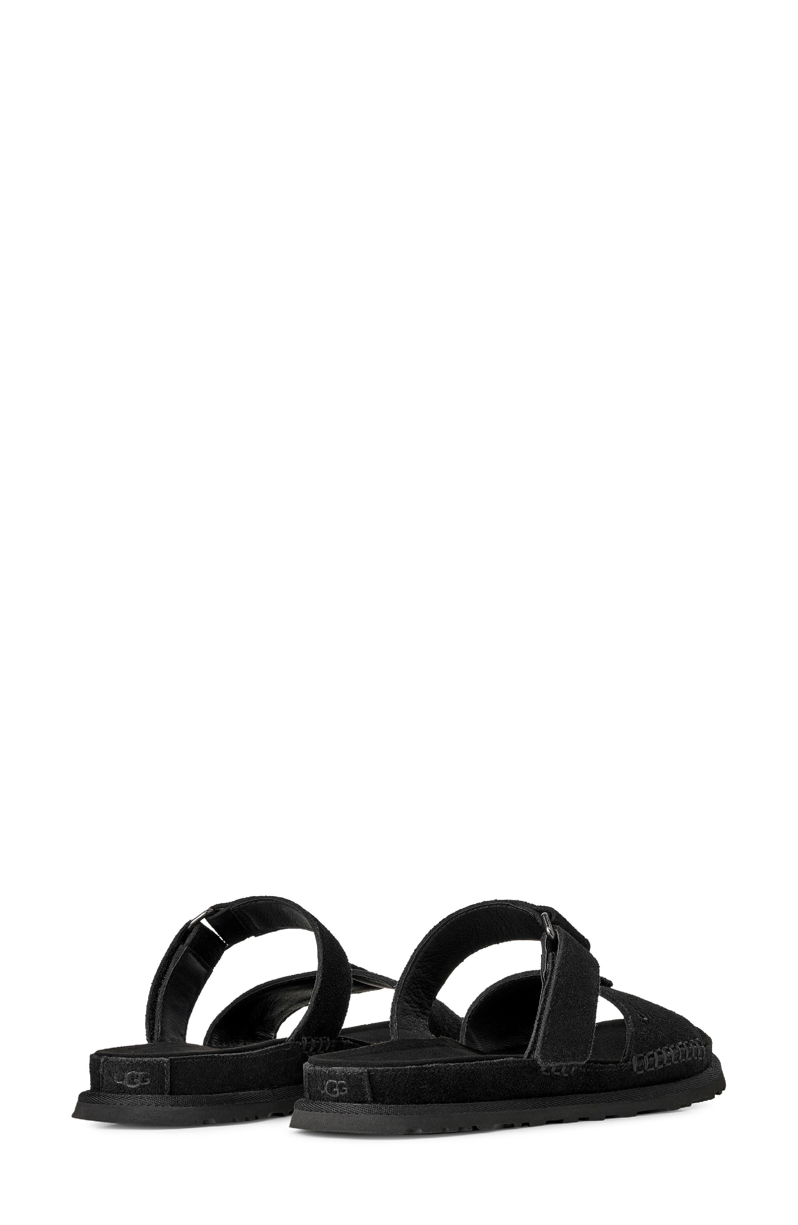 UGG<sup>®</sup> GoldenGaze Slide Sandal, Alternate, color, Black