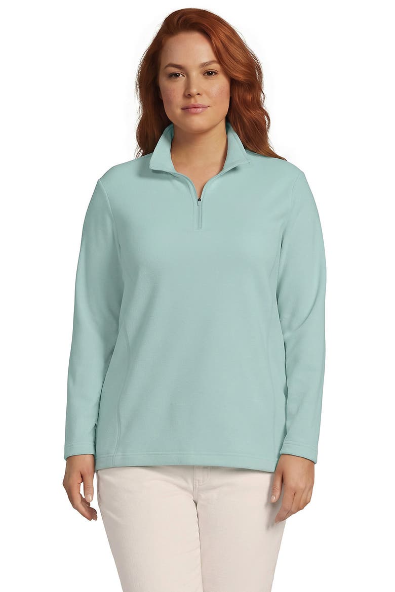 Anyweather Fleece Quarter Zip Pullover, Main, color, Light Seagrass