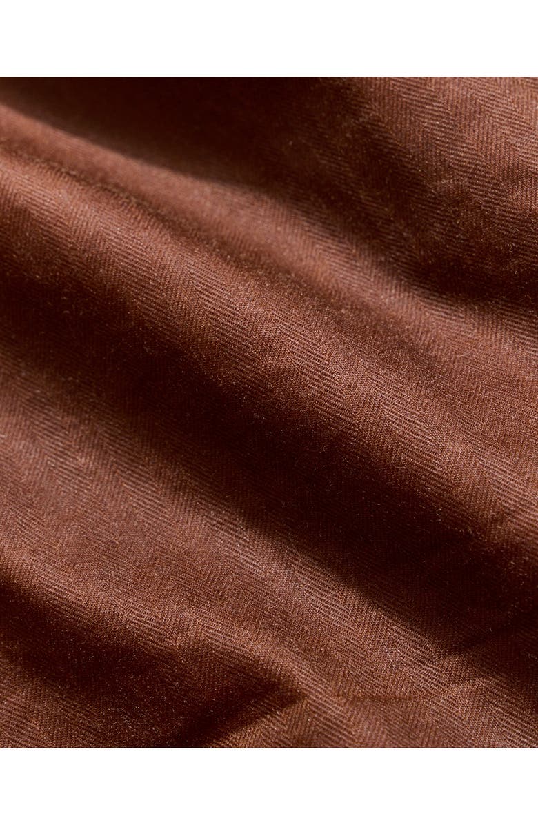 Billy Reid Waxed Herringbone Members Jacket, Alternate, color, Burnt Umber