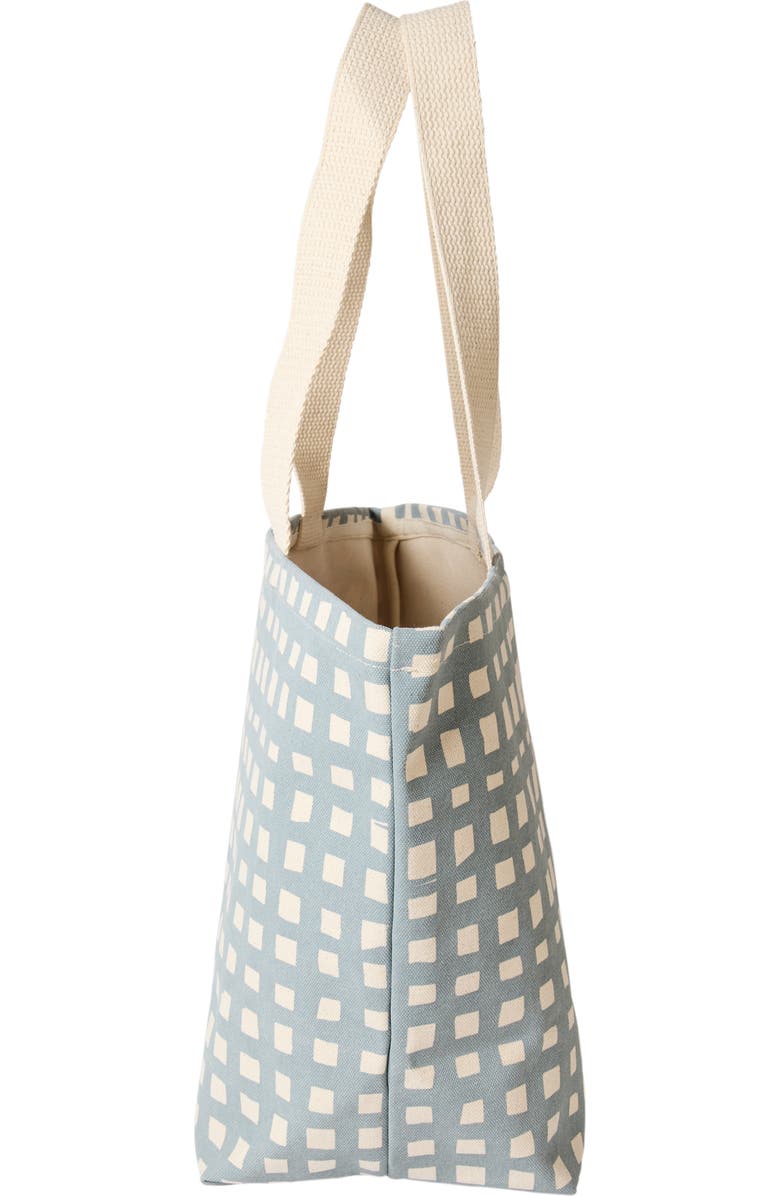 Dance Happy Grid Wide Tote Bag, Alternate, color, Steel