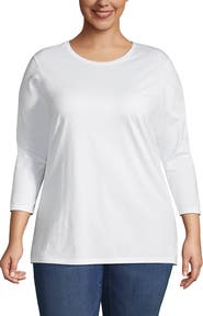 Lands' End 3/4 Sleeve Cotton Supima Tunic