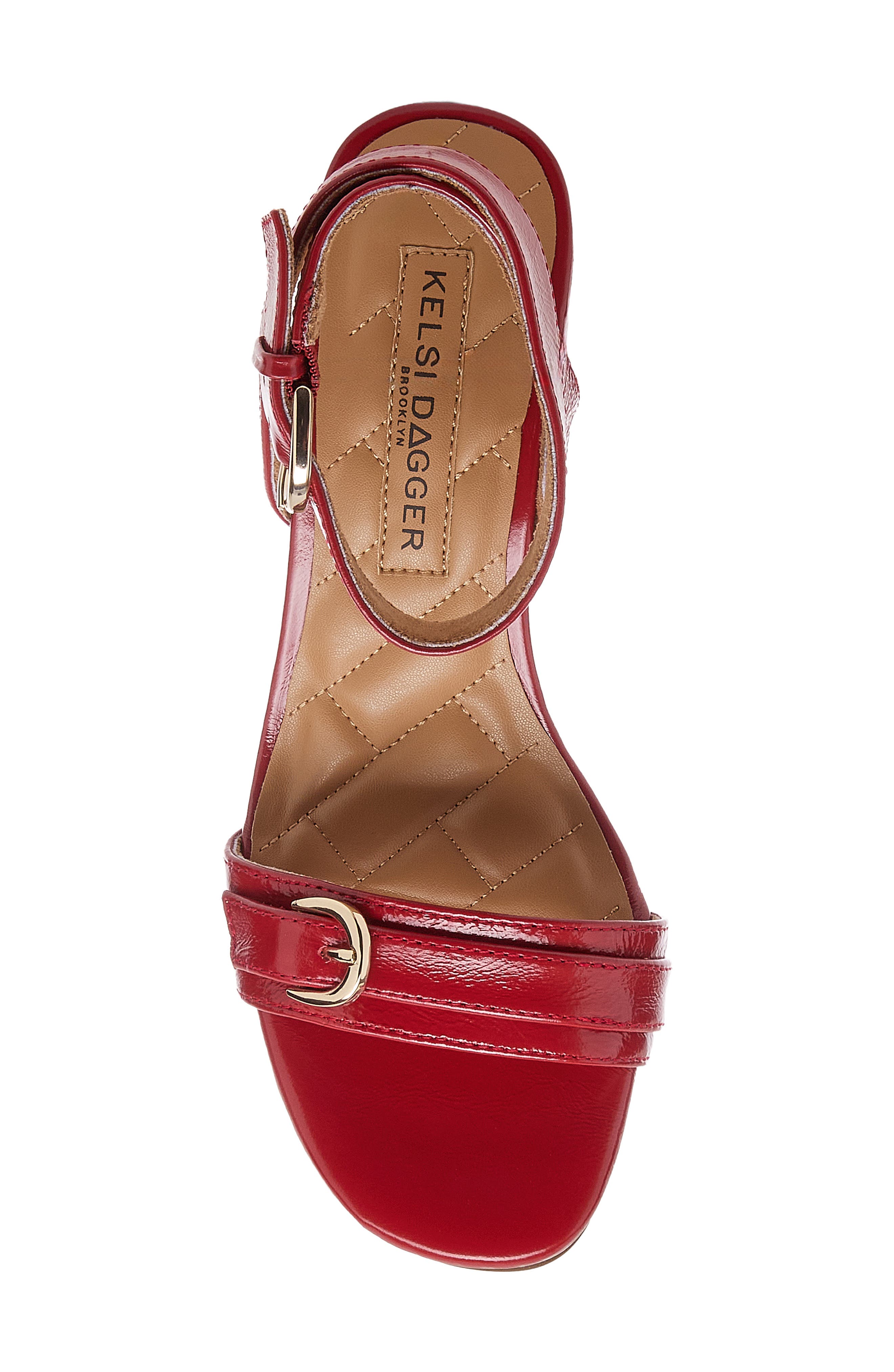 Wendy Ankle Strap Platform Sandal, Alternate, color, CRIMSON