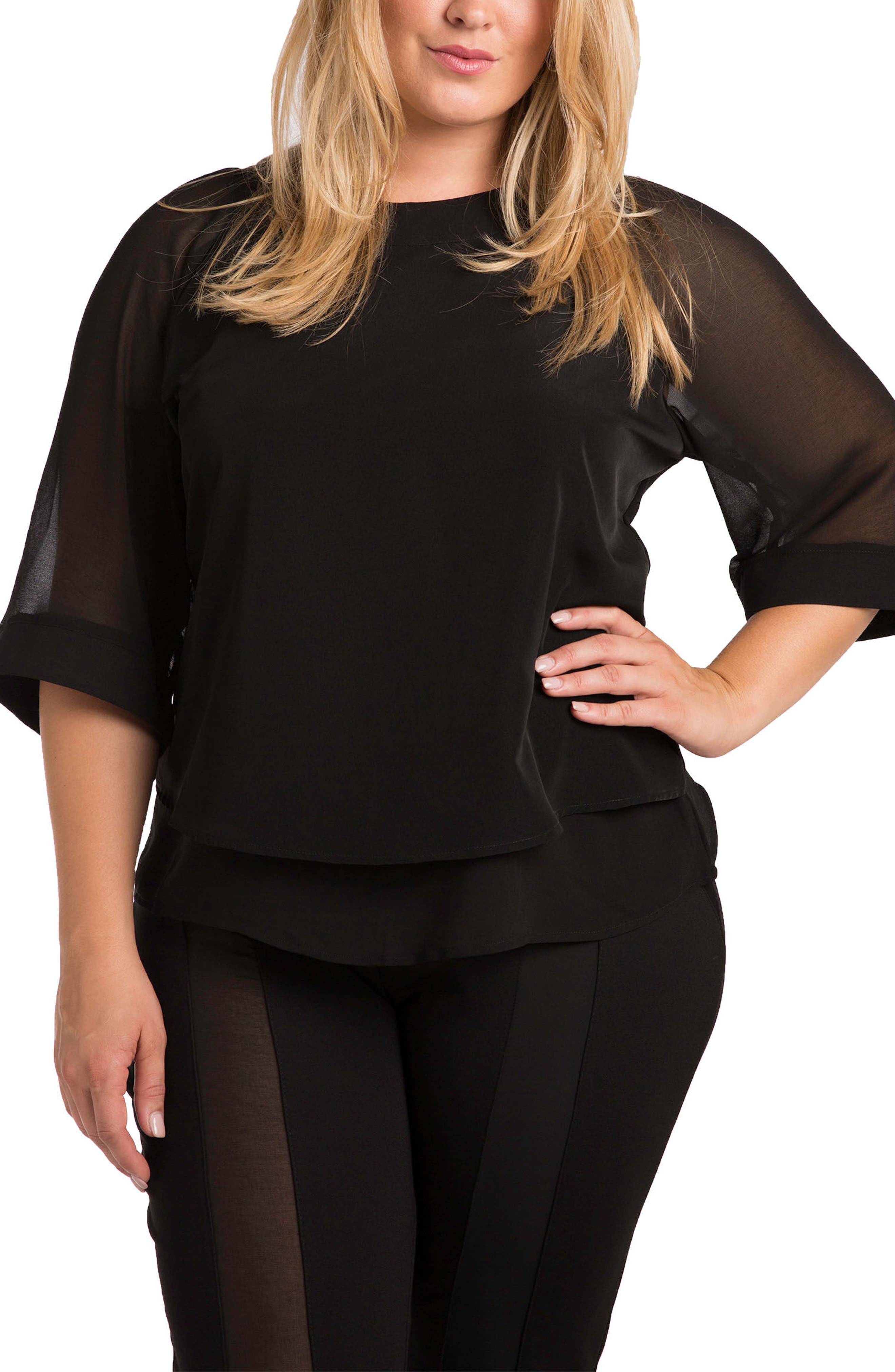 Milla Sheer Skimmer Top