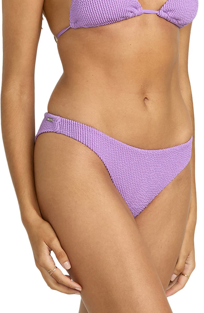 Billabong Summer Hi Tanga Bikini Bottoms, Alternate, color, Paradise Purple