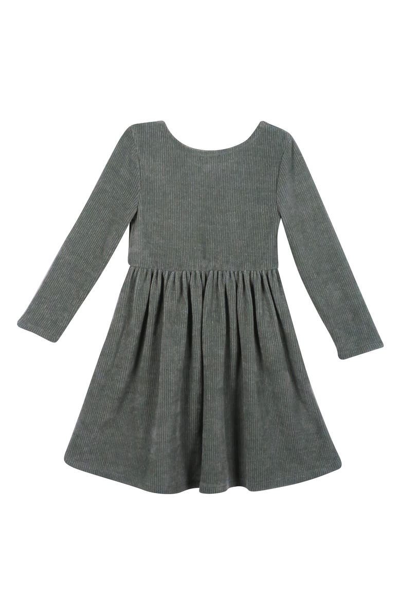 Zunie Kids' Chenille Long Sleeve Dress, Alternate, color,
