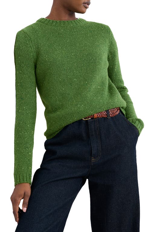 Seasalt Cornwall Dawson Pick Merino Wool Blend Crewneck Sweater In Green