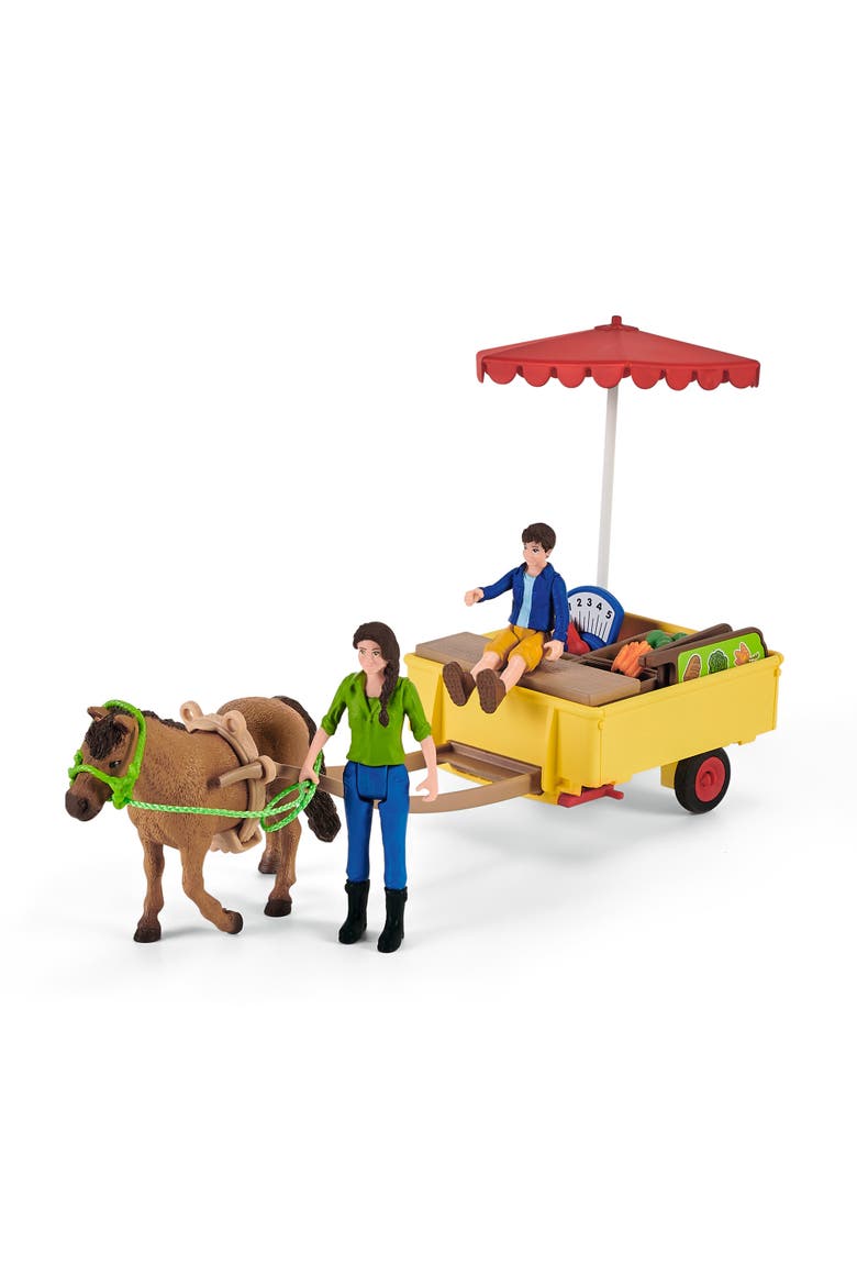 Farm World Sunny Day Mobile Farm Stand, 21 Pieces, Alternate, color, Multicolored