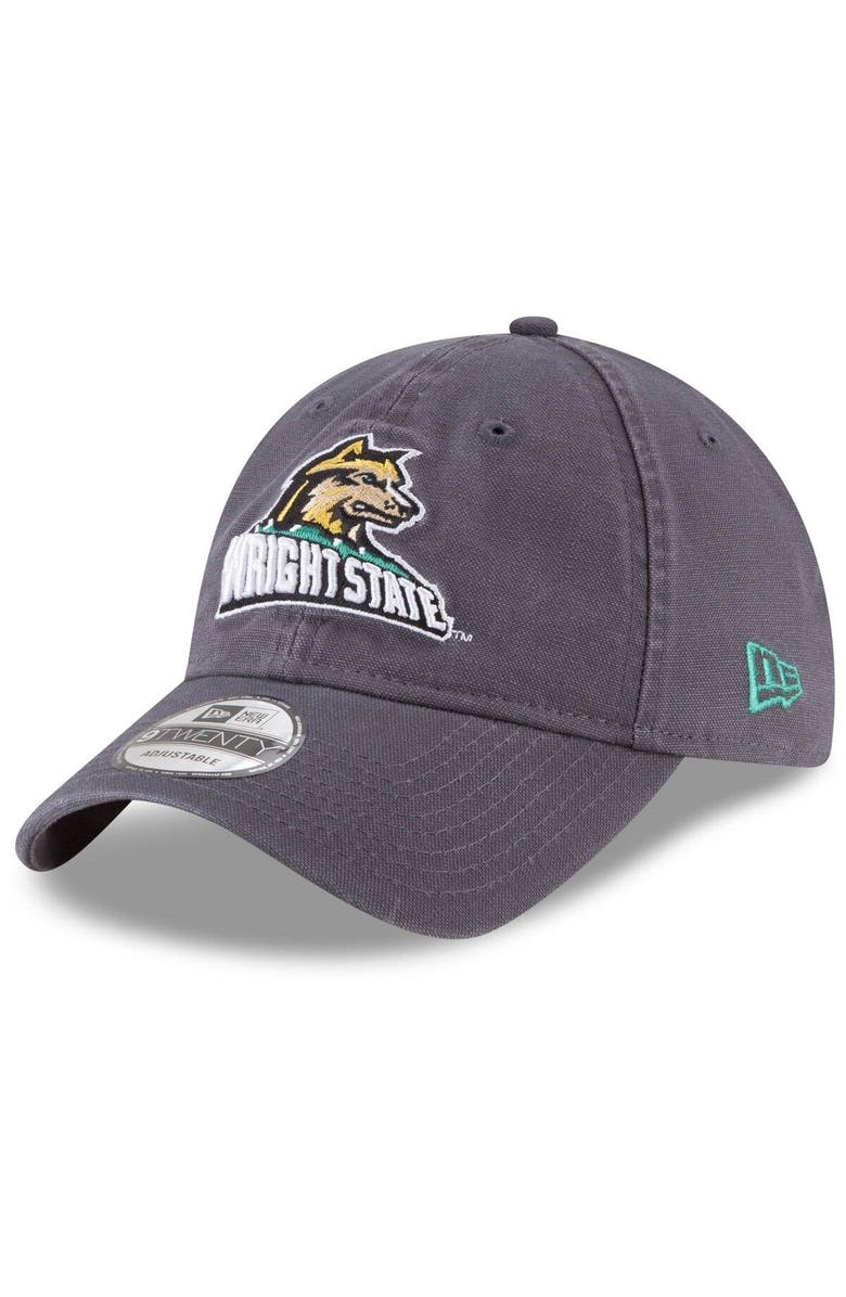 New Era Men's New Era Gray Wright State Raiders Core 9TWENTY Adjustable Hat, Main, color, 
