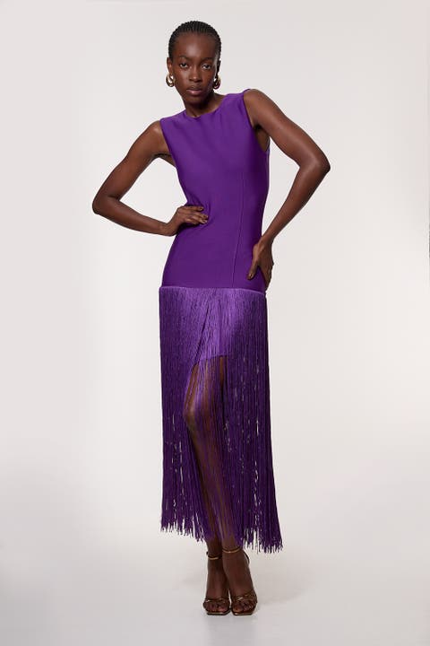 Tassel Hem Knitted Dress