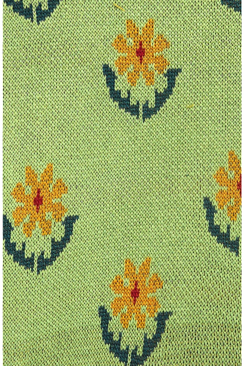 Kids' Daisy Crewneck Sweater, Alternate, color, GREEN DAISY