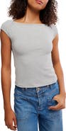 Free People Seamless Boat Neck T-Shirt