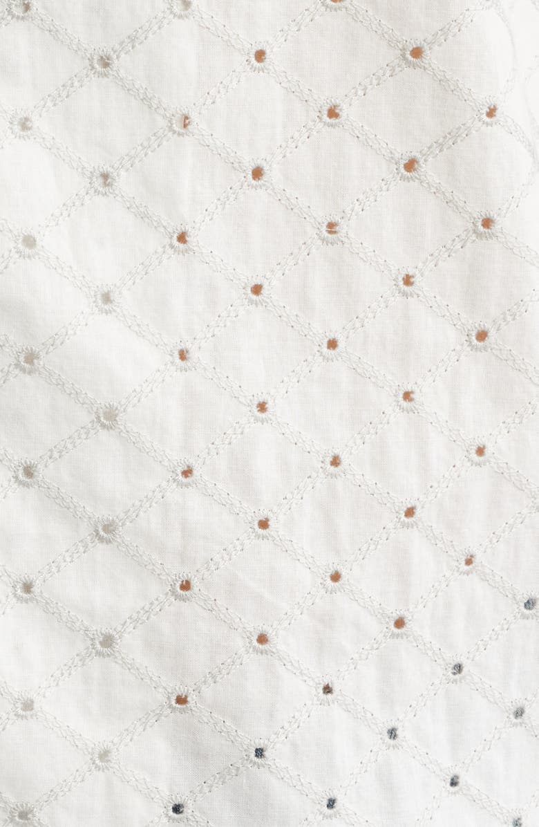 Rails Tyler Eyelet Camp Shirt, Alternate, color, Silver Bone Diamond