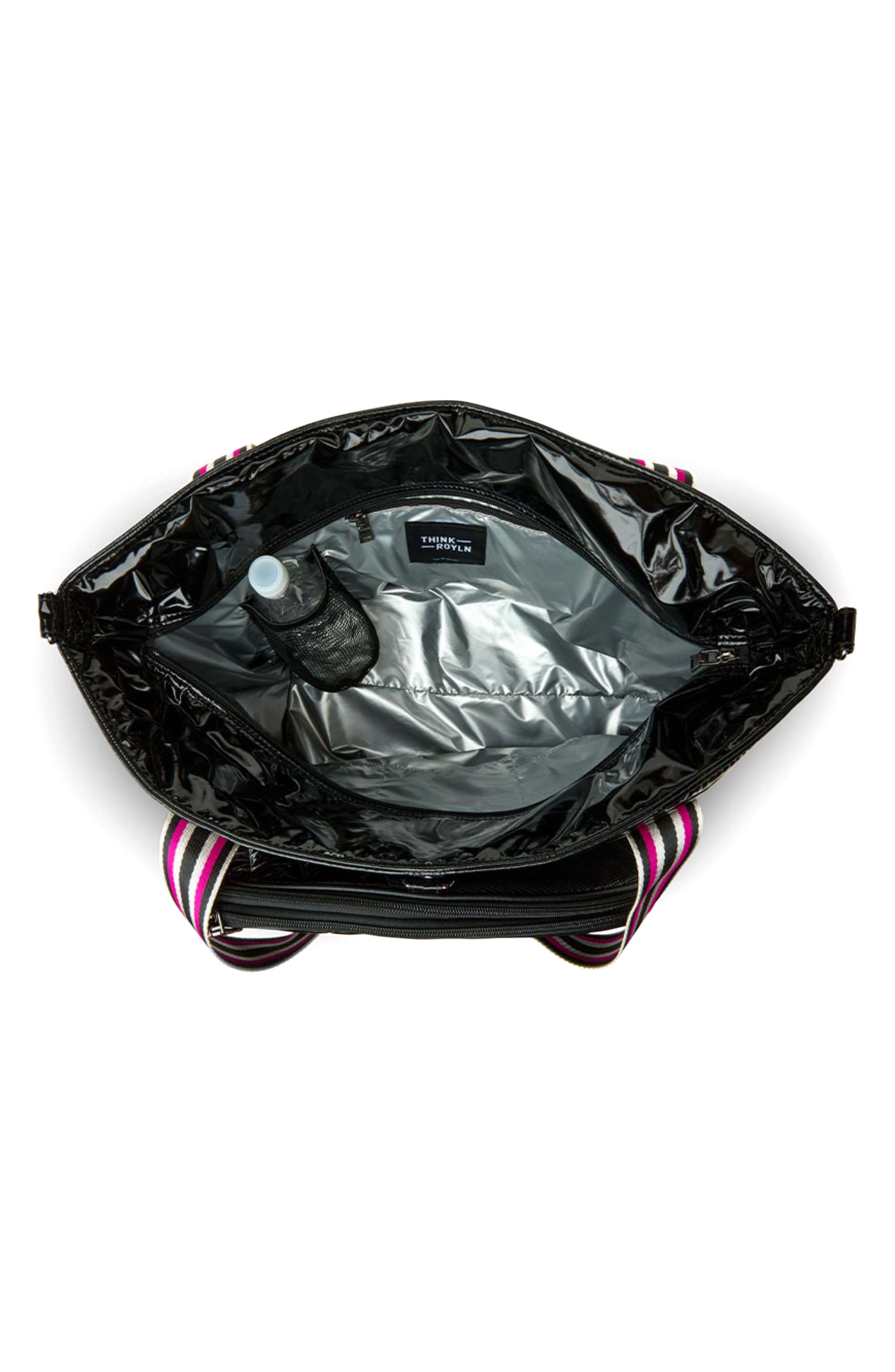 Love Royln Tennis Bag, Alternate, color, BLACK PATENT