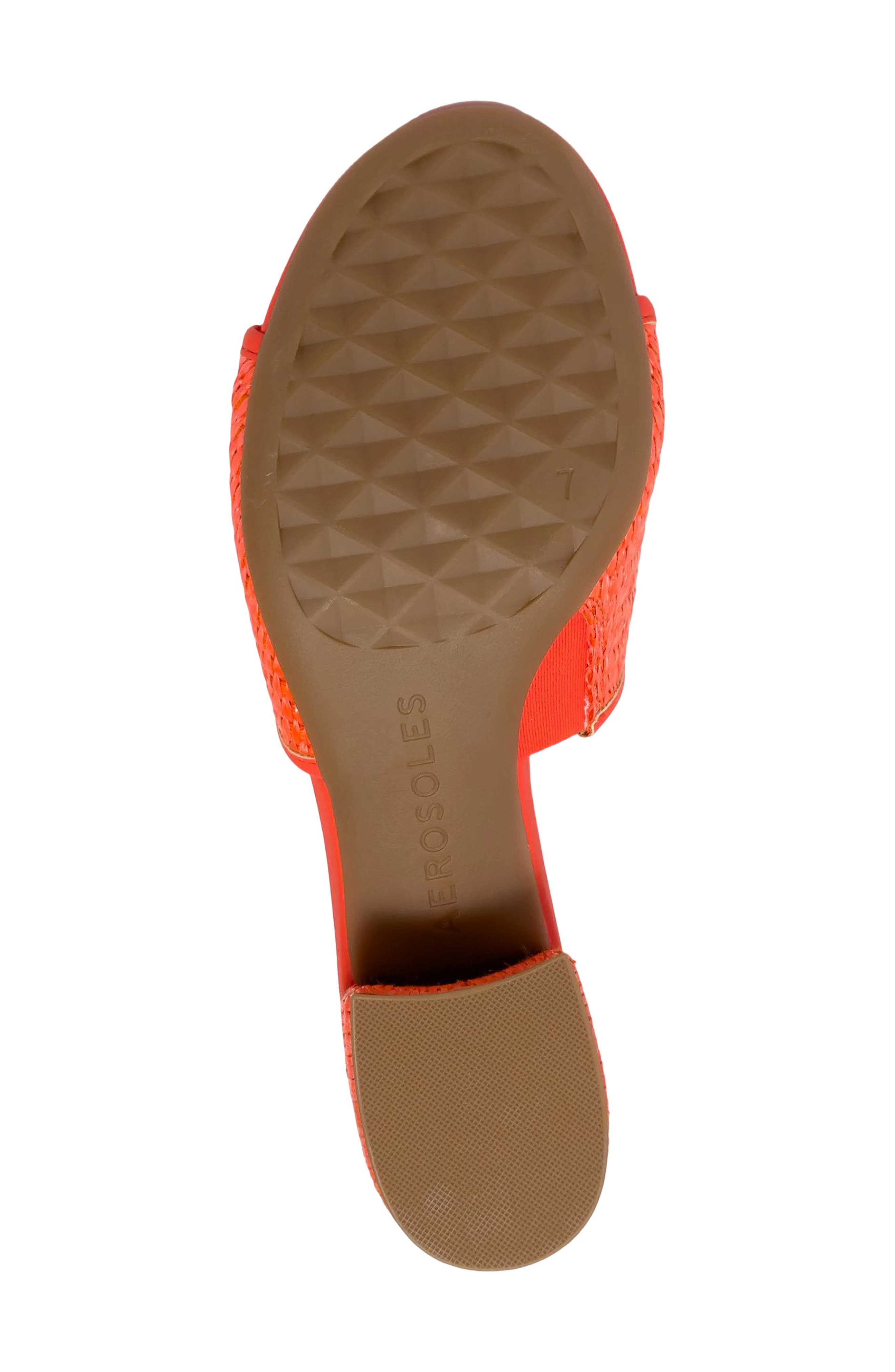 Como Block Heel Sandal, Alternate, color, ORANGE