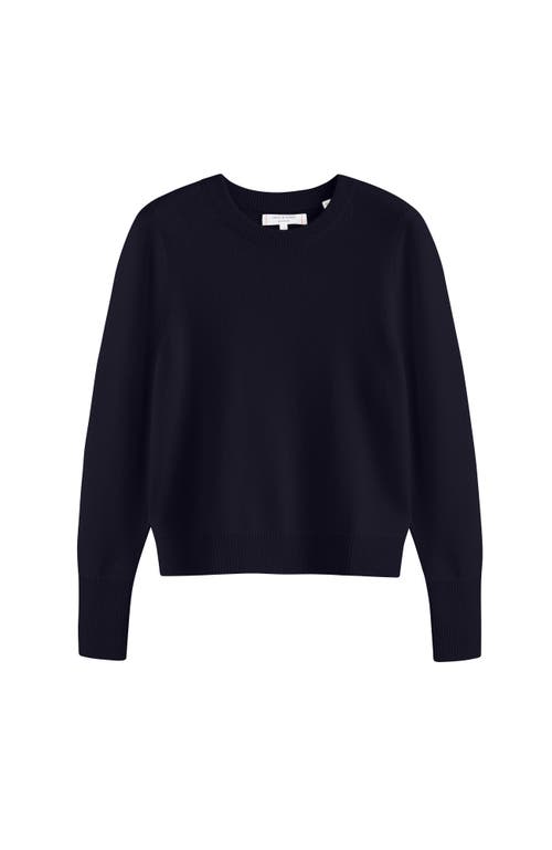 Chinti & Parker Pure Cashmere Cropped Sweater In Blue