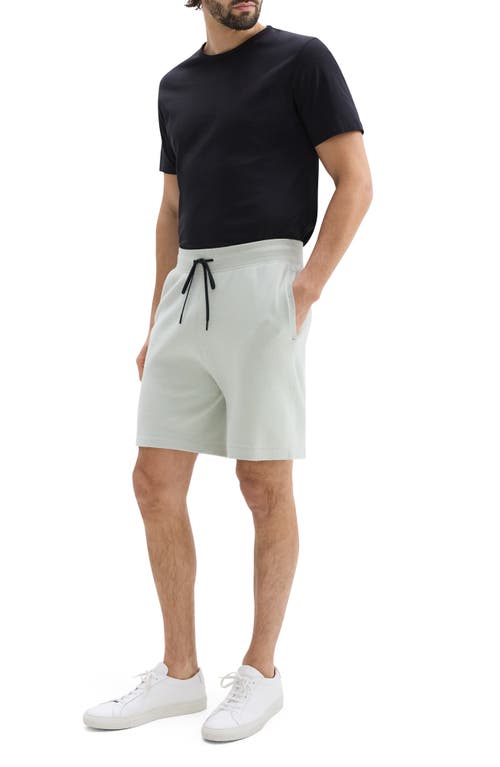 Theory Regular Fit Sweat Shorts In Light Greenstone