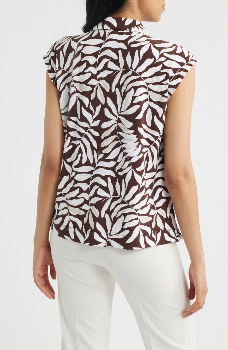 AK ANNE KLEIN Dolman Sleeve Top, Alternate, color, Dark Chocolate Multi
