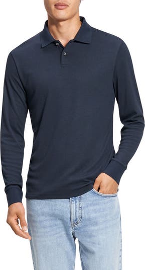 Theory Goris Anemone Milano Long Sleeve Polo | Nordstrom