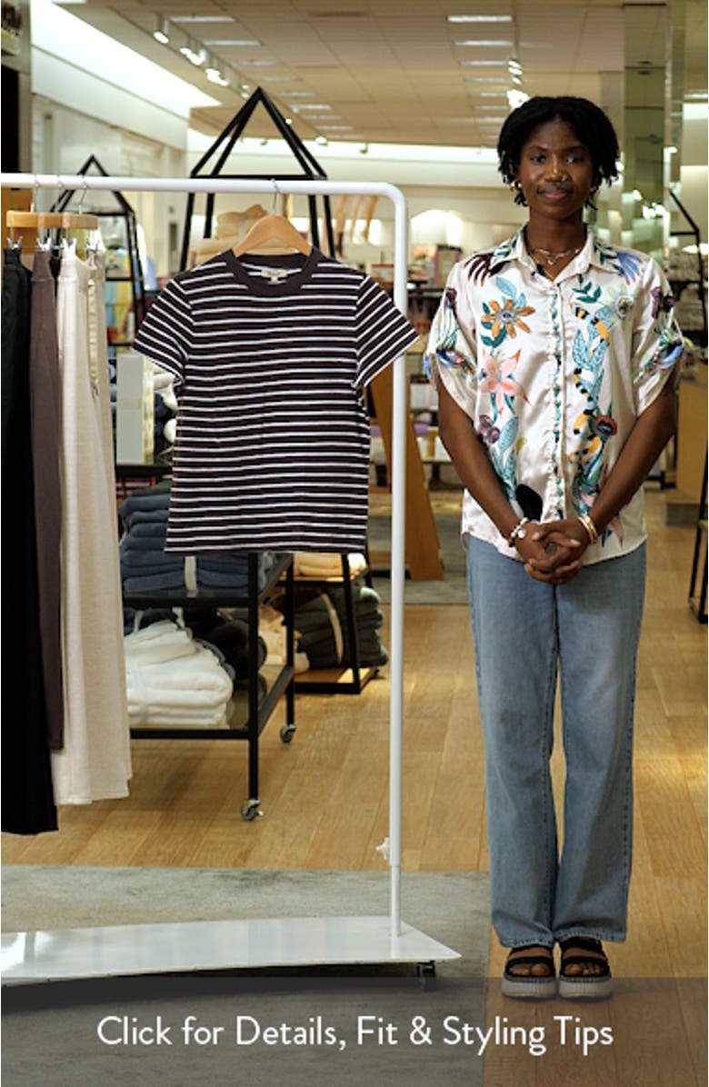 Stripe Relaxed Cotton Jersey T-Shirt, sales video thumbnail