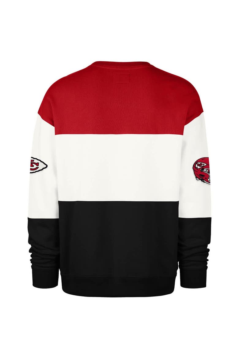 Men's '47 Red/Black Kansas City Chiefs Breeze Maximalist Sweatshirt, Alternate, color, Red