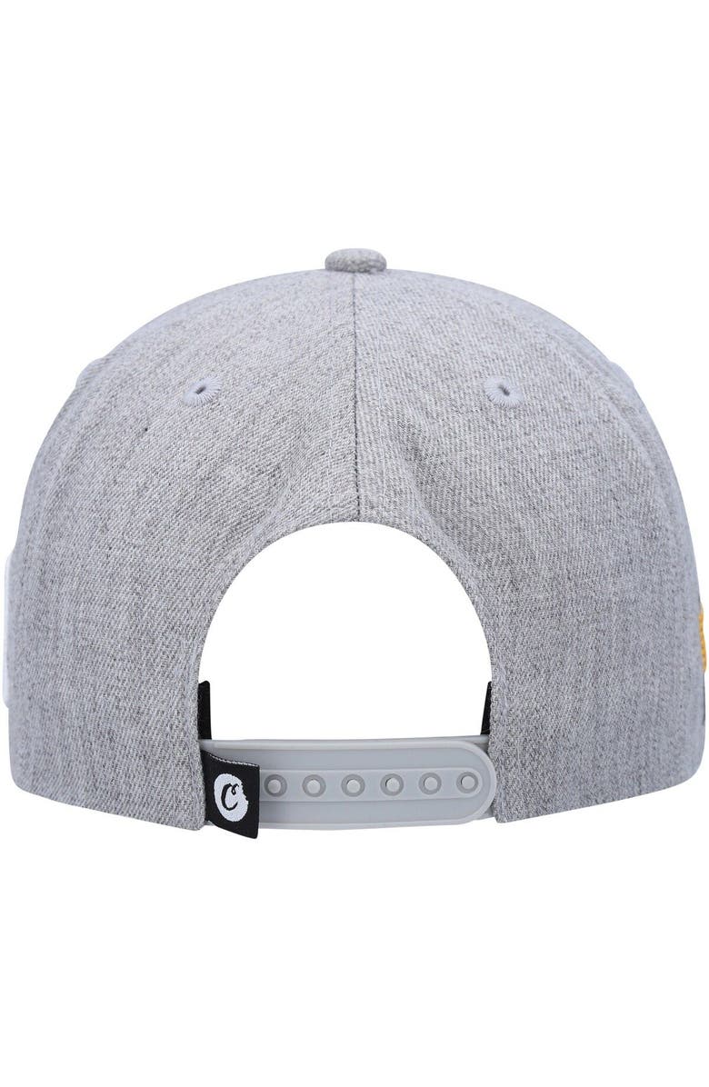 Cookies Men's Cookies Heather Gray Pack Talk Snapback Hat, Alternate, color,