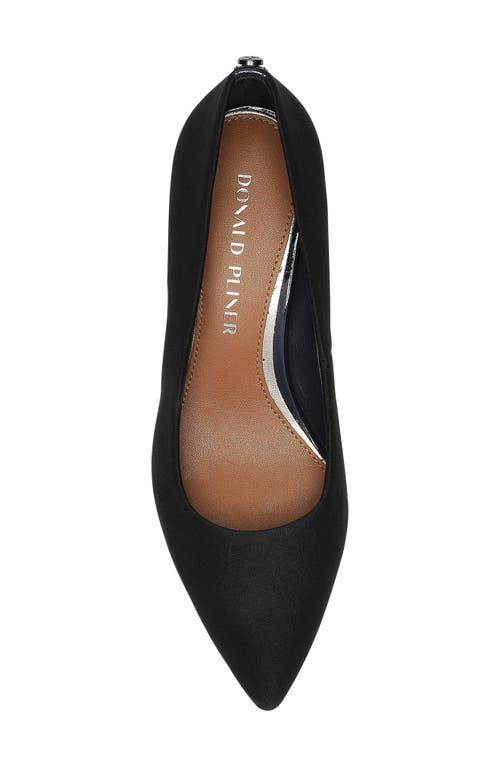 Donald Pliner Stephanid Pointed Toe Block Heel Pump In Blue